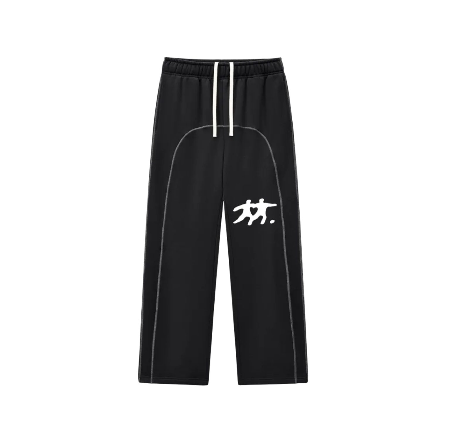Contrast-Stitched Fleece Sweatpants
